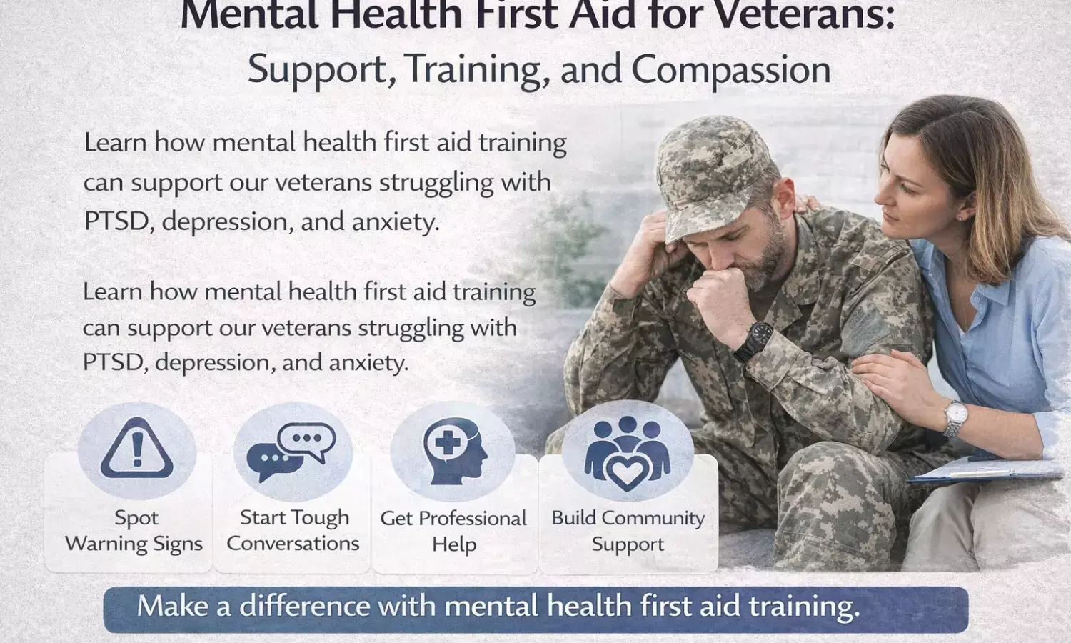 Supporting Veterans With Mental Health First Aid Training
