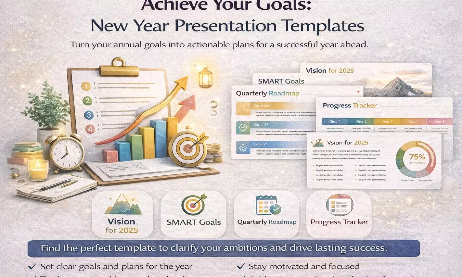 Celebrate New Goals With The Perfect New Year Presentation Template