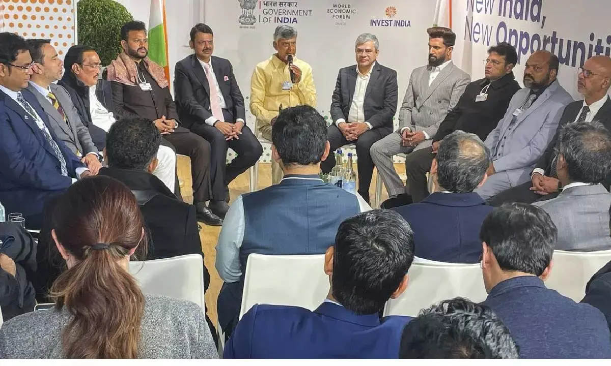 Naidu-led AP team to attend several meetings at Davos from today