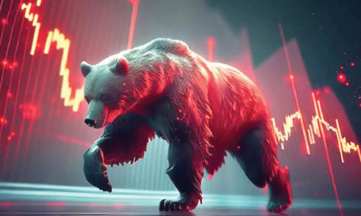 Indices settle lower amid selling in heavy-weights