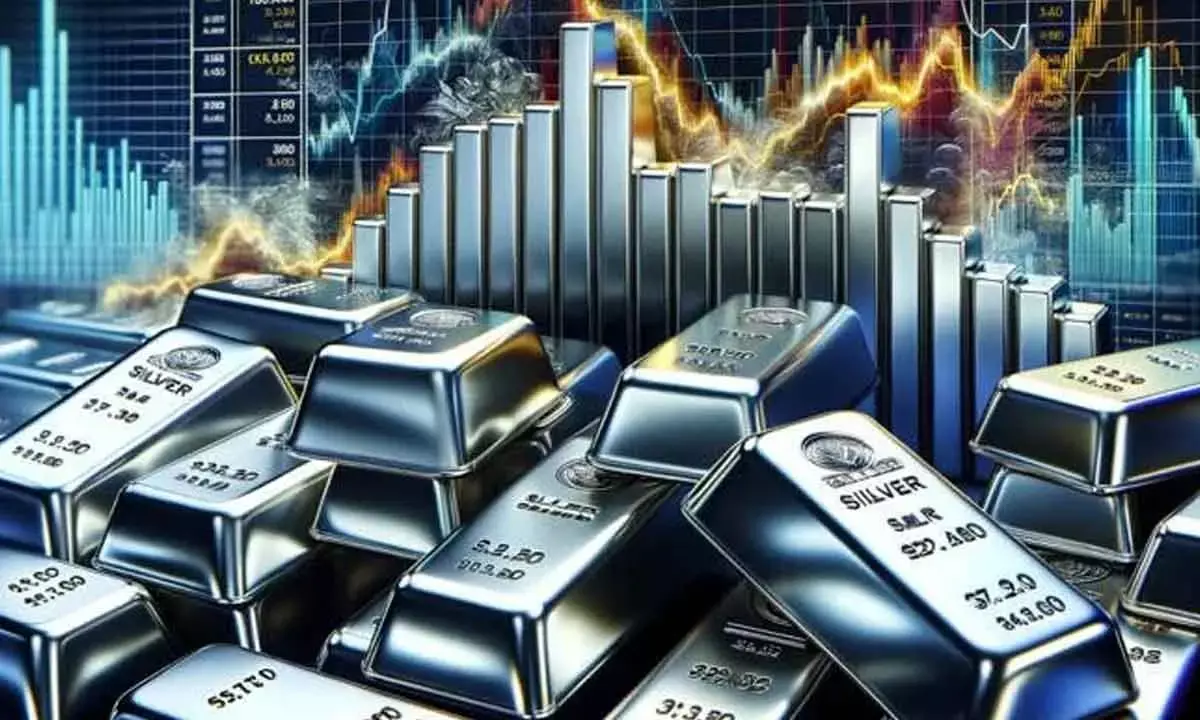 Silver prices jump 22% in Jan, near Rs 3L mark