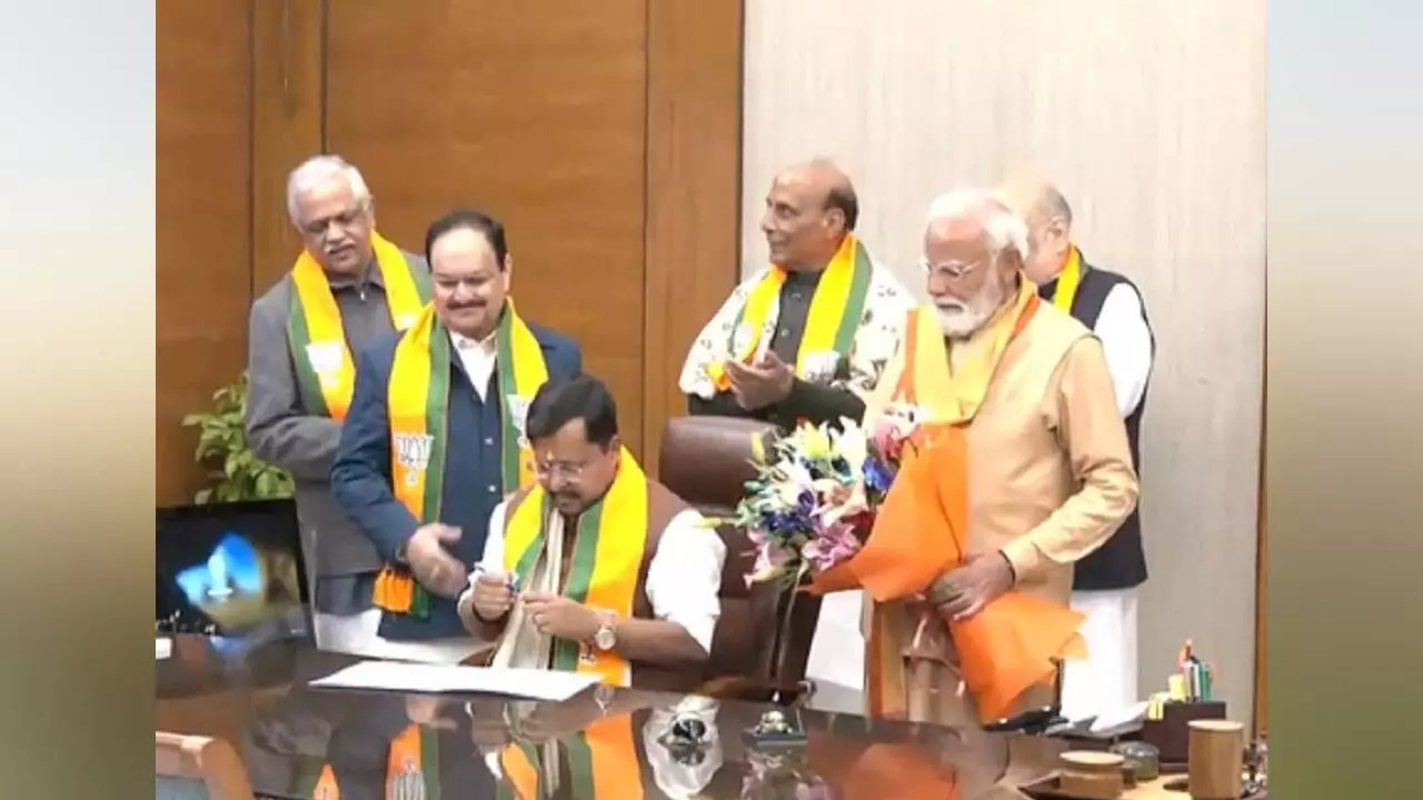 Nitin Nabin takes charge as new BJP chief, says politics is spiritual practice chief