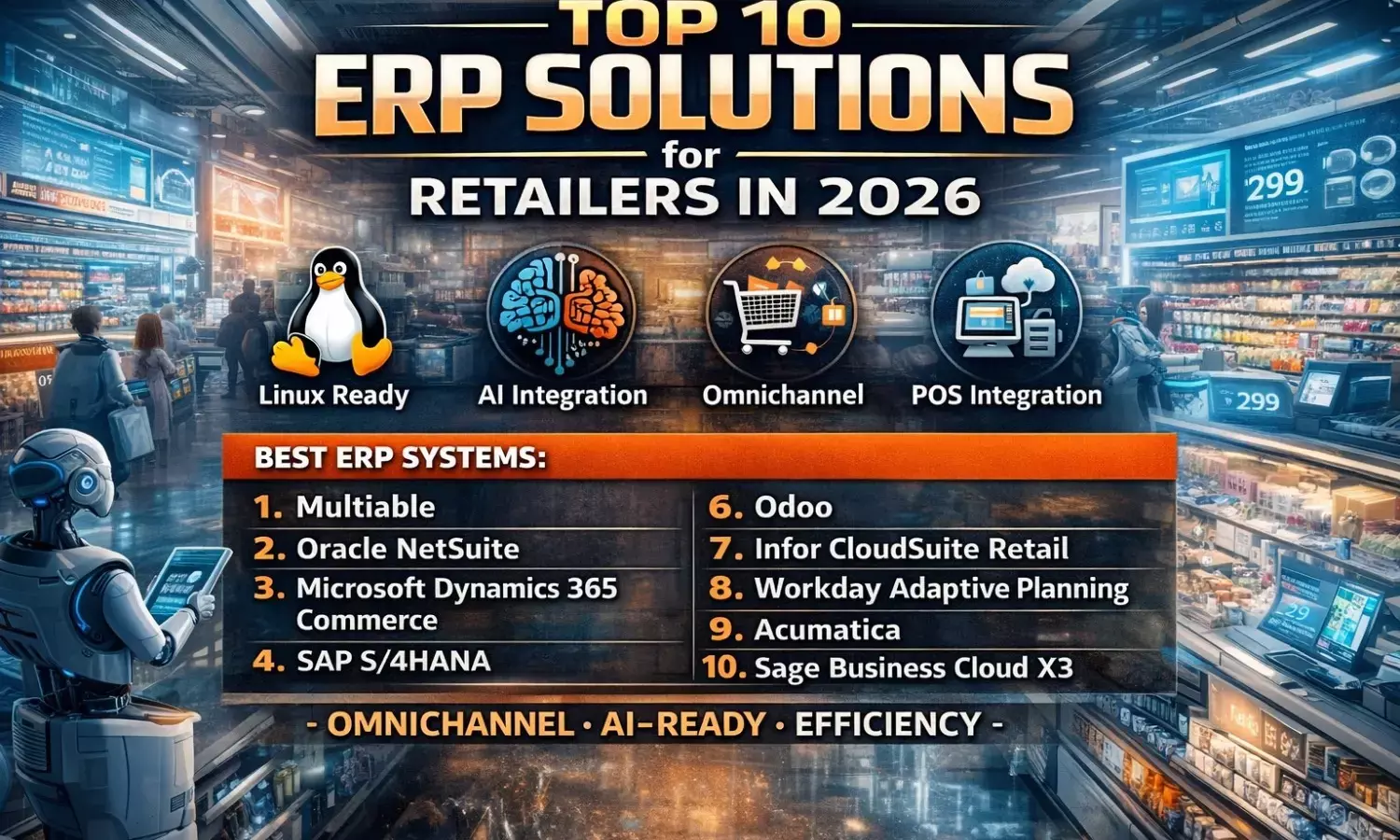 Top 10 Popular ERP for Retailer | Best Retail ERP Systems 2026