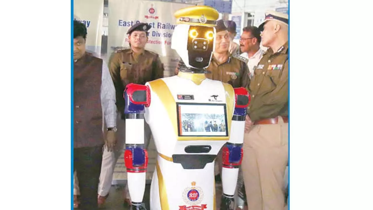 Humanoid deployed at Vizag rly station for better surveillance