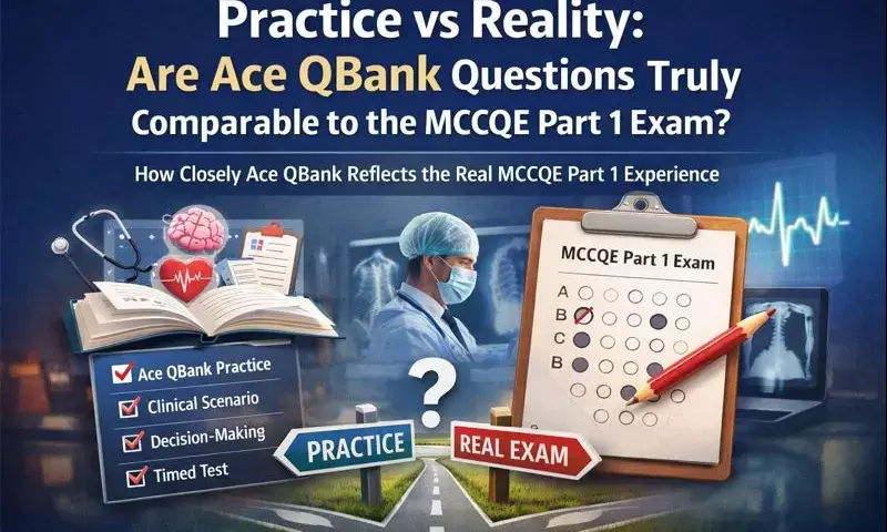 Practice vs Reality: Are Ace QBank Questions Truly Comparable to the MCCQE Part 1 Exam?