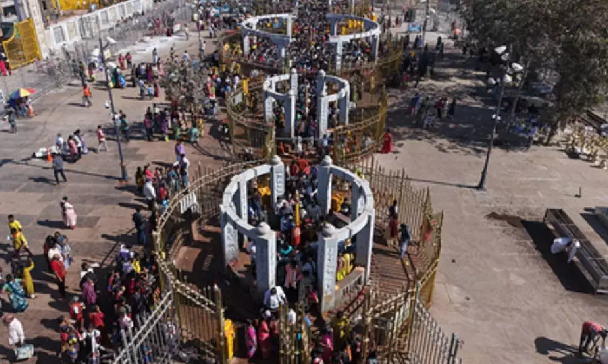 Stage set for Asia’s largest tribal fair Medaram Jatara in Telangana