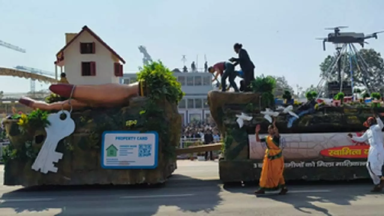 SVAMITVA issued 3 cr property cards in villages nationwide SVAMITVA issued 3 cr property cards in villages nationwide