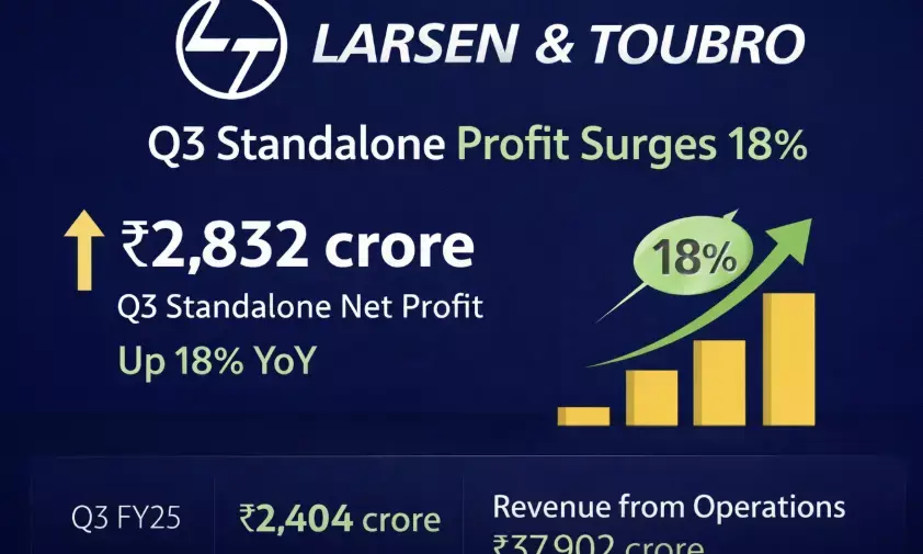 L&T shares climb as Q3 standalone profit jumps 18% YoY to ₹2,832 crore