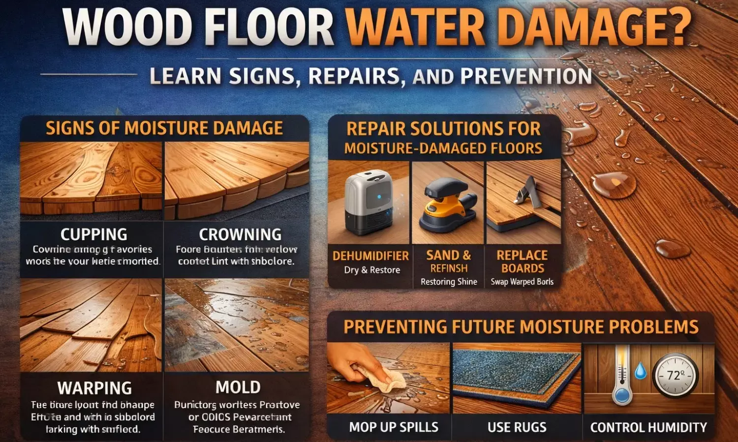 How Moisture Damage Affects Wooden Floors and Repair Solutions? How Moisture Damage Affects Wooden Floors and Repair Solutions?