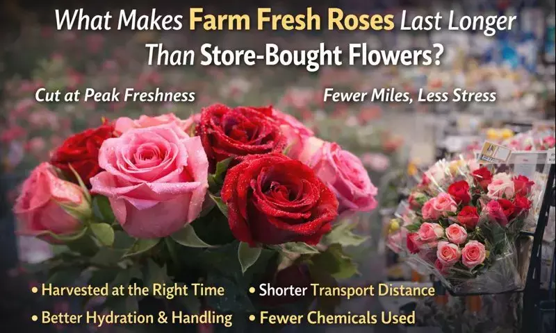 What Makes Farm Fresh Roses Last Longer Than Store-Bought Flowers?