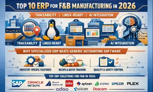 Top 10 Popular ERP for F&B Manufacturing | 2026 Food Industry Guide