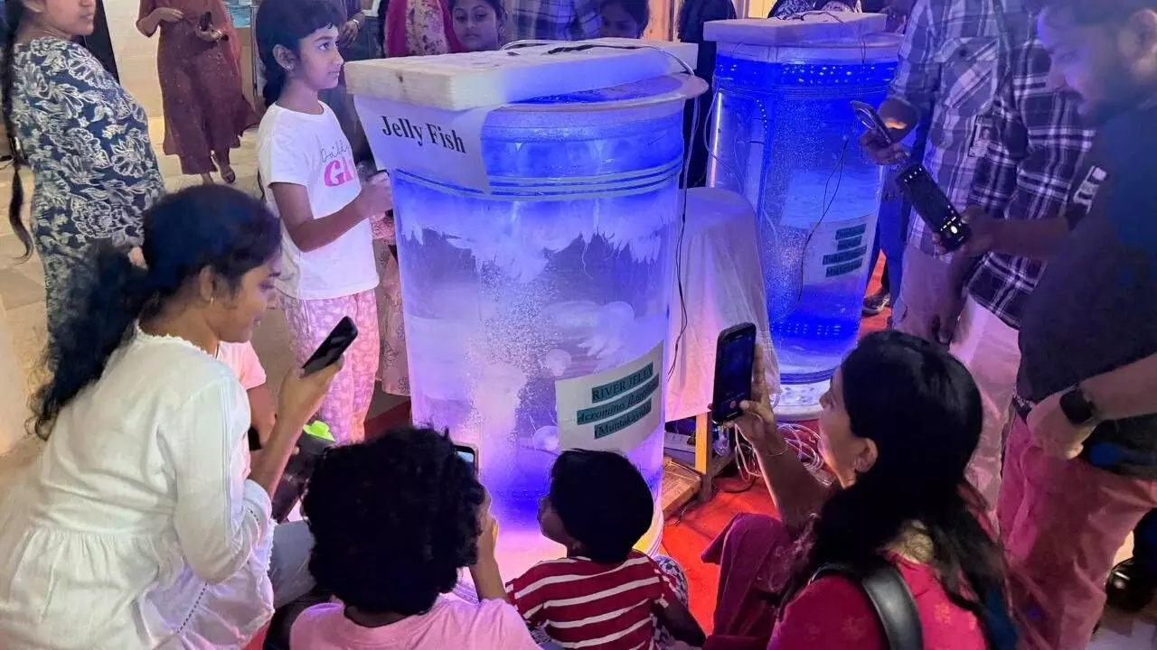 Enthusiastic students throng CMFRI facility to know about marine creatures