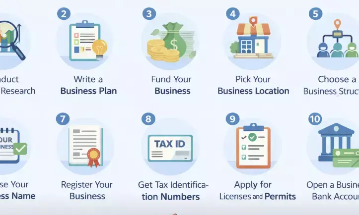 10 steps to sart your business successfully