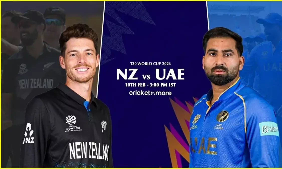 New Zealand Set to Clash with UAE in ICC Men’s T20 World Cup 2026