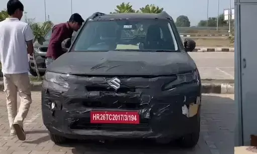 2026 Maruti Brezza Facelift Spotted  Testing With 6-Speed Manual and Fresh  Design Changes