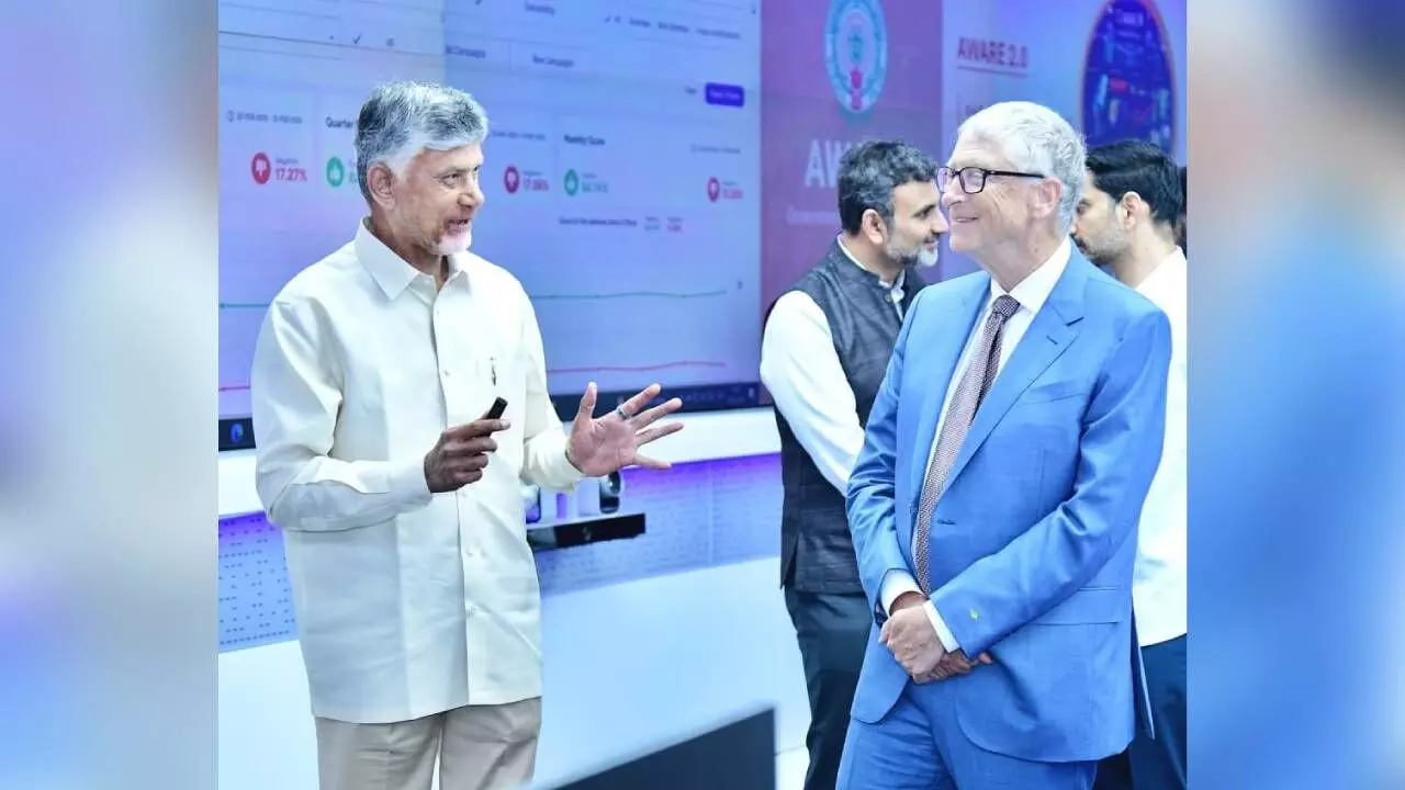 Then Hyderabad, now Amaravati: Gates, Naidu revisit a 1990s tech bond