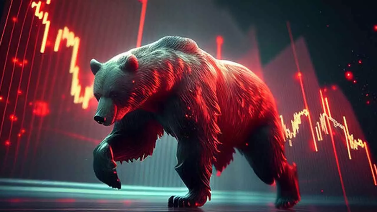 Indices snap 3-day rally afterheavy-selling in blue-chip stocks