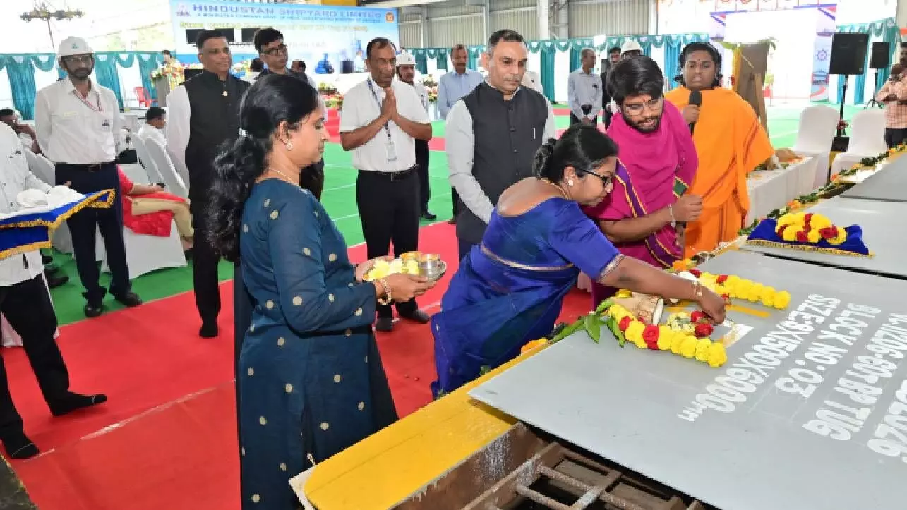 Steel cutting for 2nd tug for VPA launched at HSL Steel cutting for 2nd tug for VPA launched at HSL
