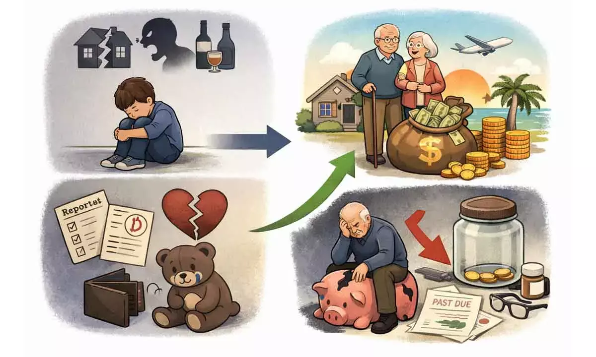 How childhood experience impacts retirement wealth