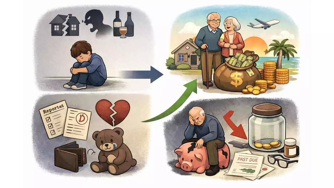 How childhood experience impacts retirement wealth How childhood experience impacts retirement wealth