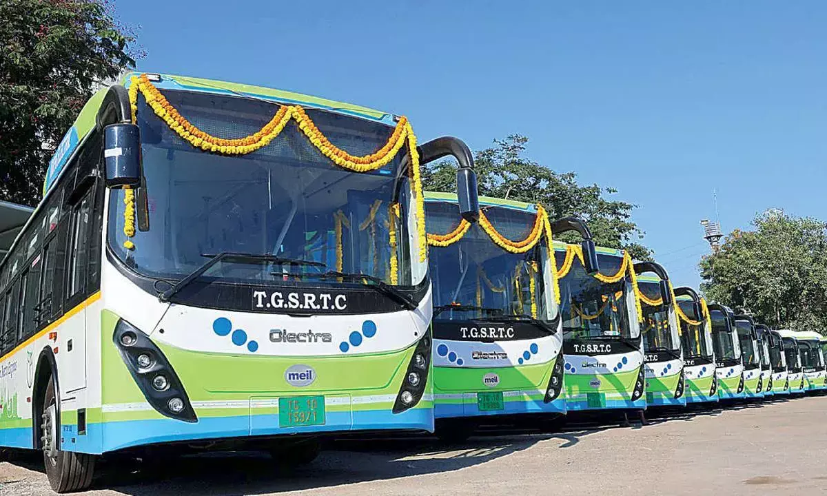 Olectra bags 1085 electric buses order from TGSRTC