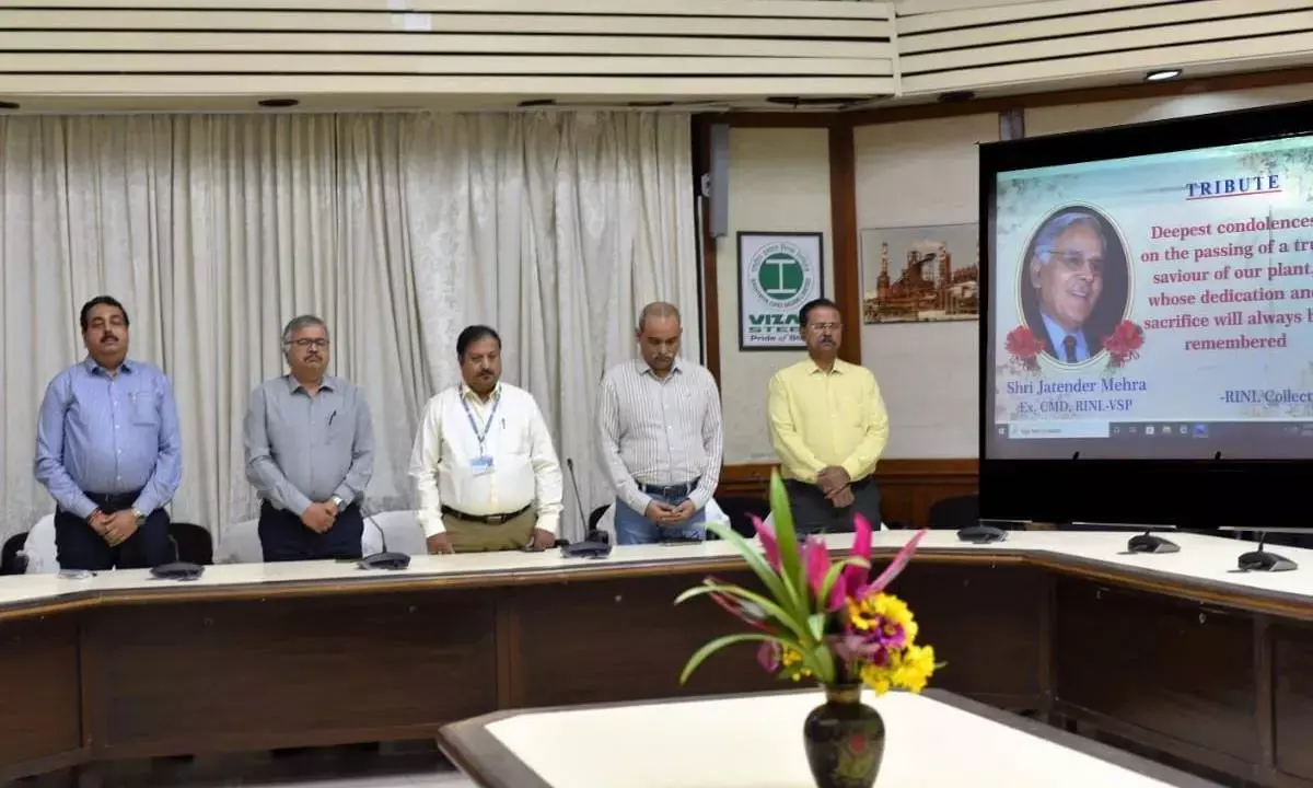 RINL pays tributes to former CMD Mehra