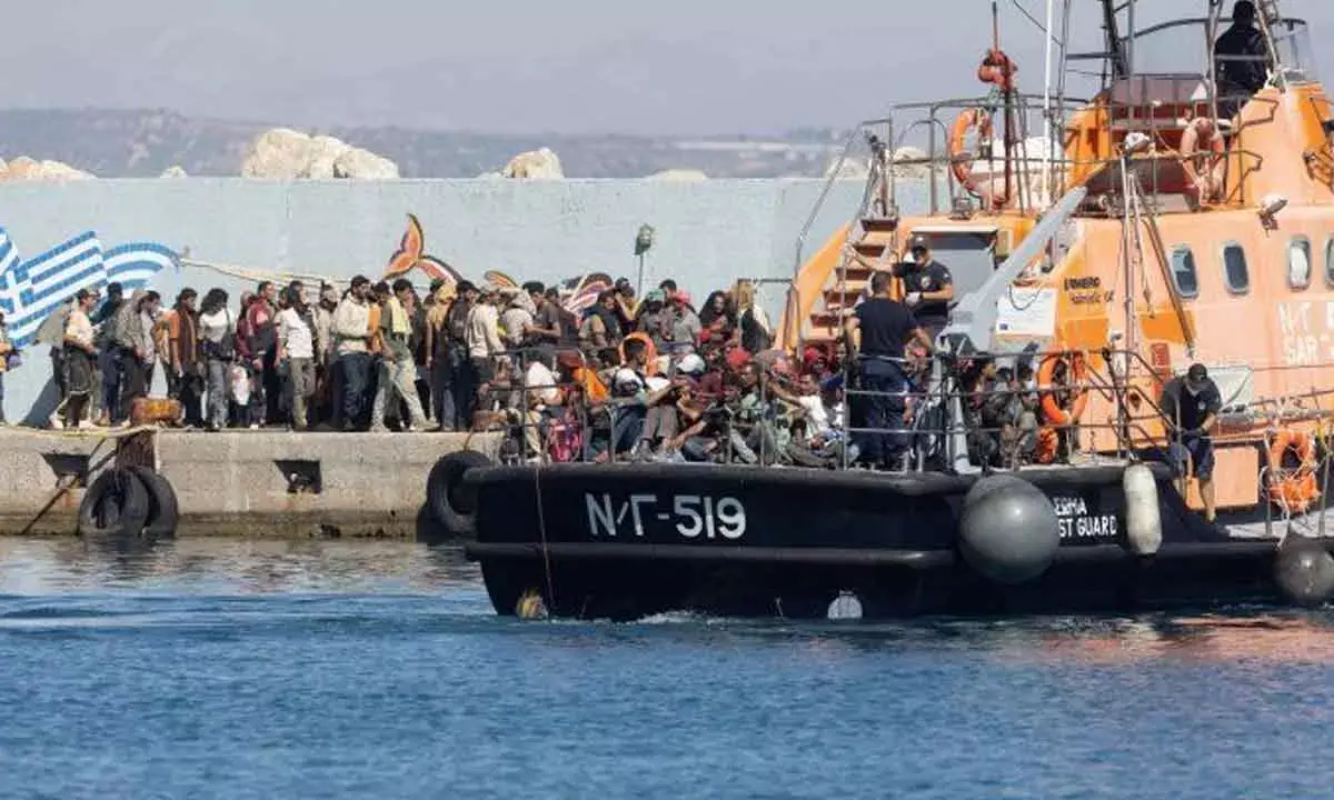 As Europe readies tougher migration measures, a Greek island sees spike in illegal crossings