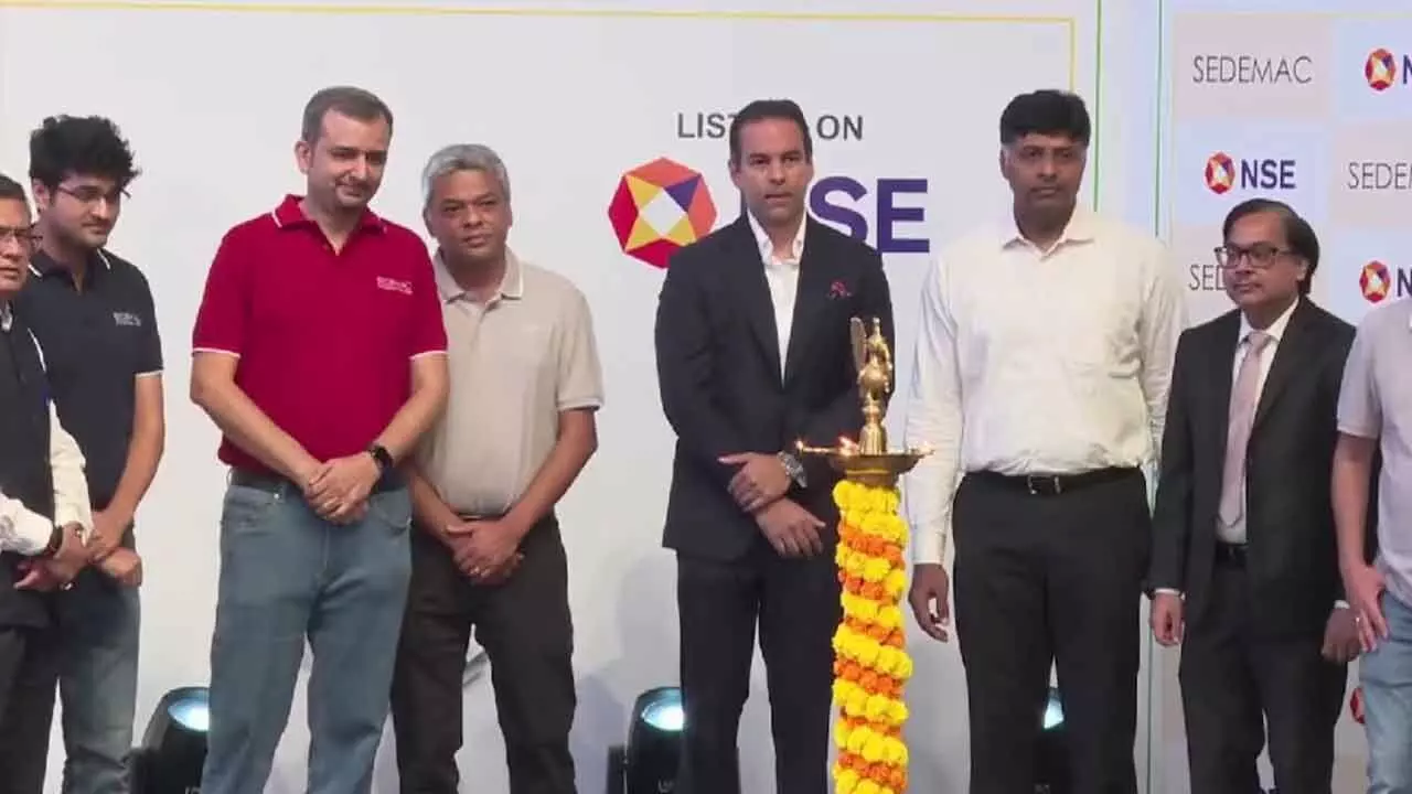 Sedemac Mechatronics lists with 7% premium