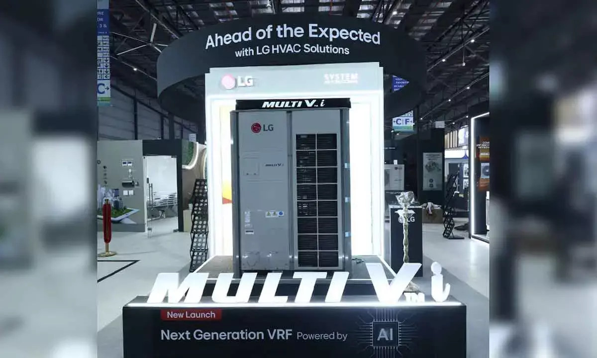 LG HVAC system on display at ACREX