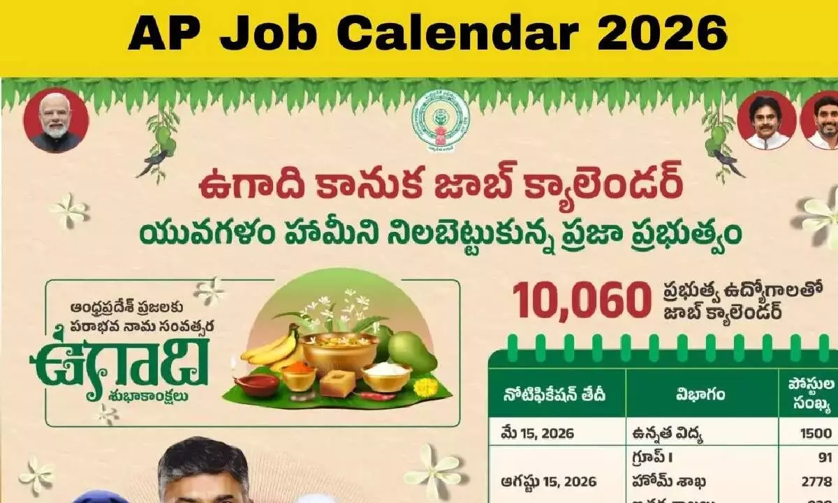 AP releases job calendar, to notify dates of recruitment in advance