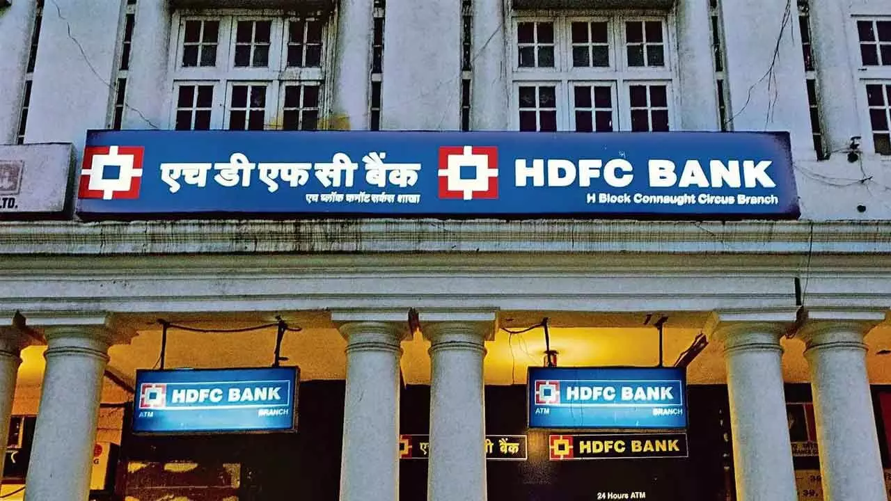 HDFC Bank slips over 2%