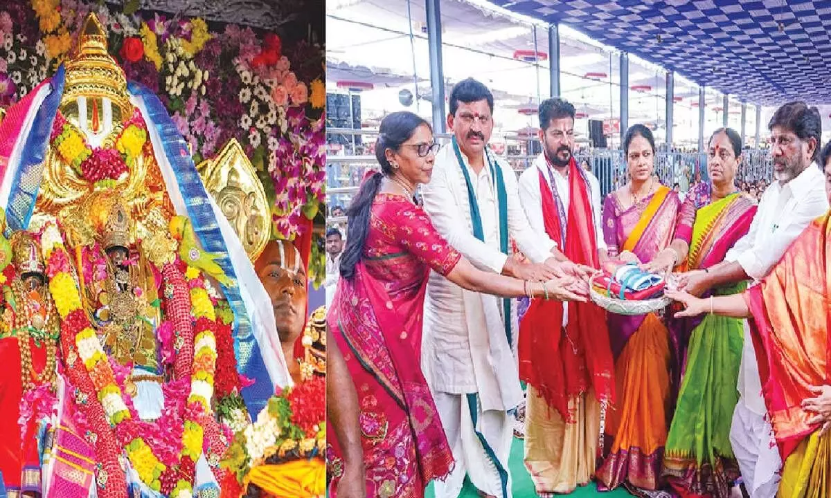 CM participates in celestial wedding of Lord Rama in Bhadrachalam