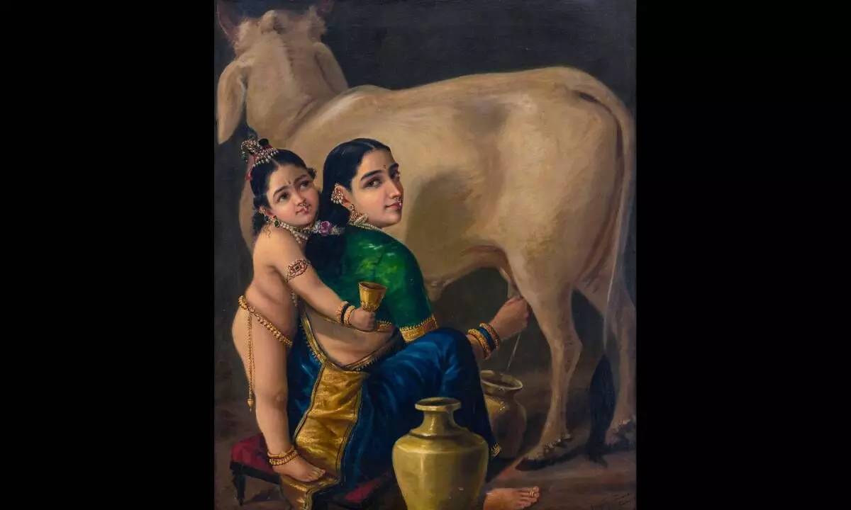 Raja Ravi Varma’s ‘Yashoda and Krishna’ sells at record Rs 167 cr