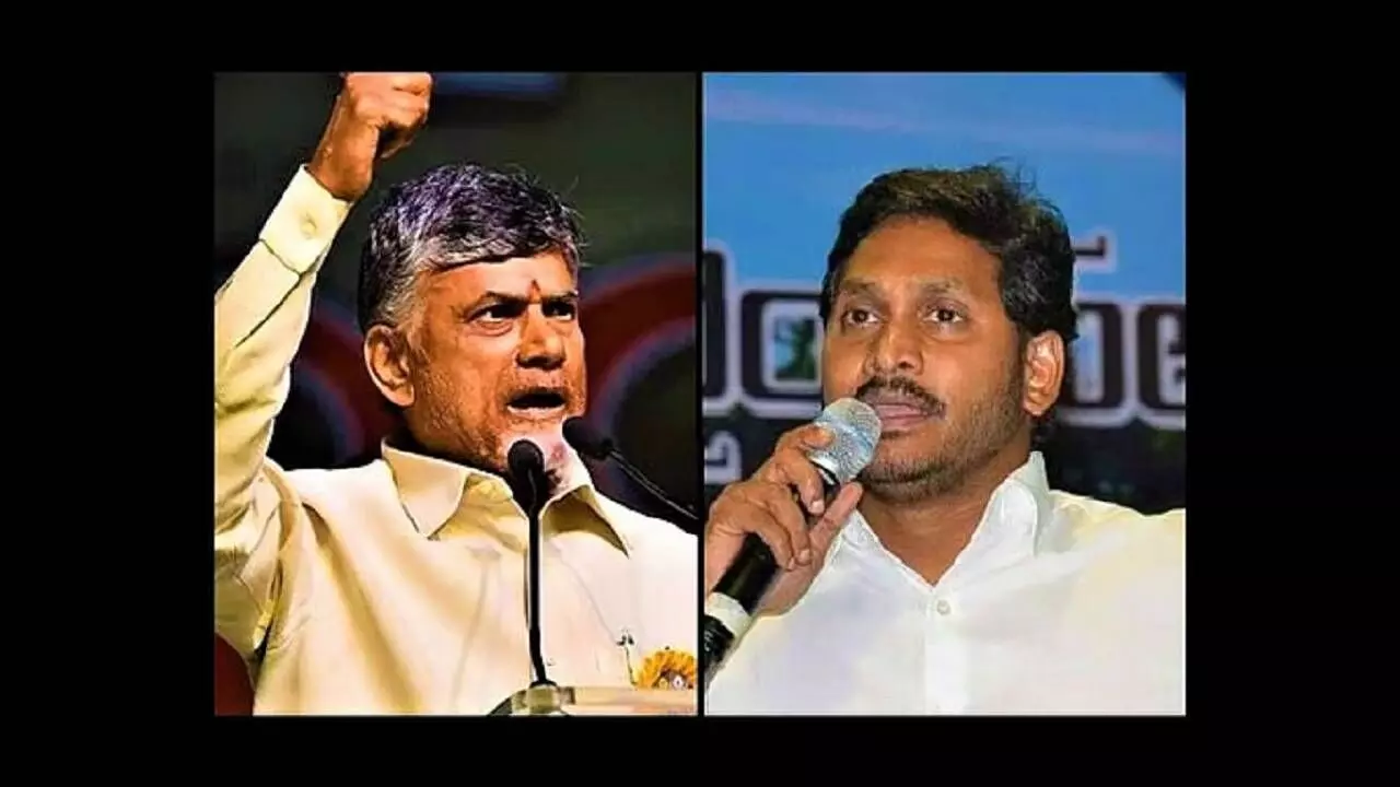 Naidu hits out at Jagan over graft charges in Amaravati work Naidu hits out at Jagan over graft charges in Amaravati work