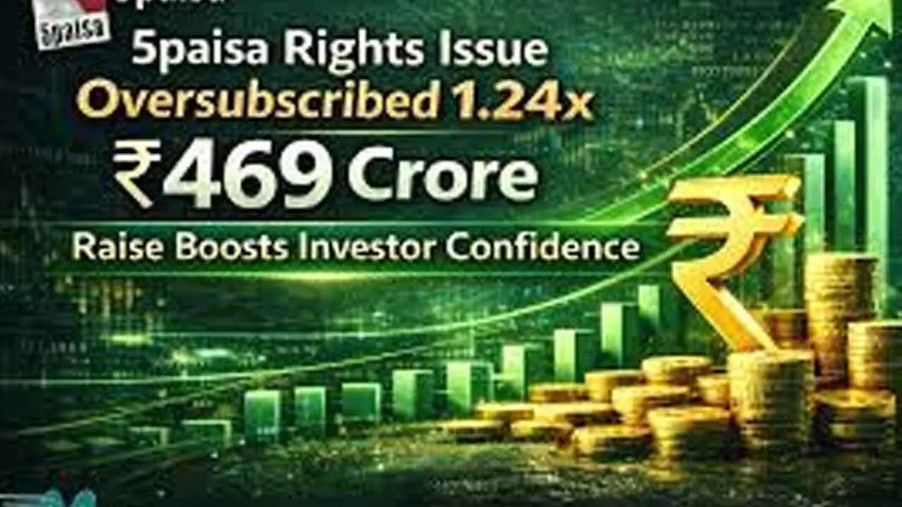 5paisa Capital’s rights issue oversubscribed 1.24X