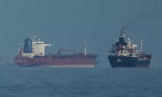 Oil prices jump above $103 a barrel as the US unveils a blockade against Iran